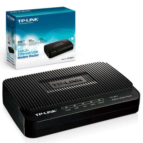 TP-LINK | ADSL2+ Ethernet/USB Modem Router | TD-8817