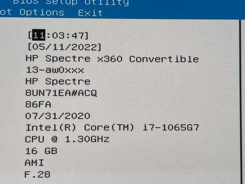 HP Spectre x360 10th Gen Core i7 16GB RAM 256GB SSD 13.3"  4K Touch Screen