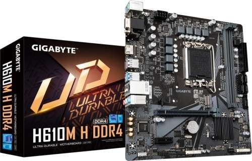 Gigabyte H610M H DDR4 Motherboard (Intel H610/Socket 1700 Micro ATX)