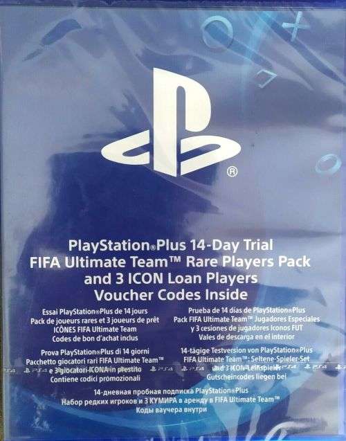 Playstation Plus PS4 14 Day Trial - FIFA Ultimate Team Rare Players Pack