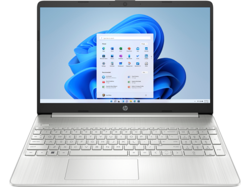 HP Laptop 15s, 15.6", Intel® Celeron®, 4GB RAM, 256GB SSD, HD, Windows 11 Home, Silver