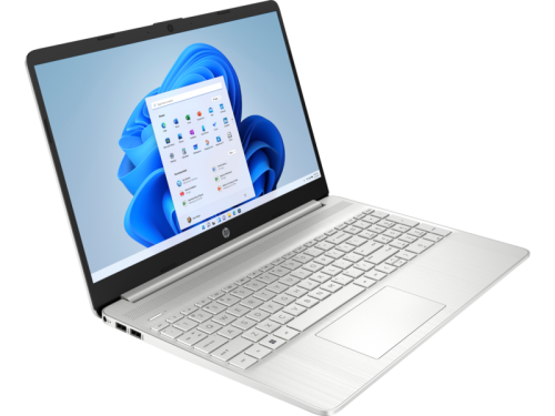 HP Laptop 15s, 15.6", Intel® Celeron®, 4GB RAM, 256GB SSD, HD, Windows 11 Home, Silver