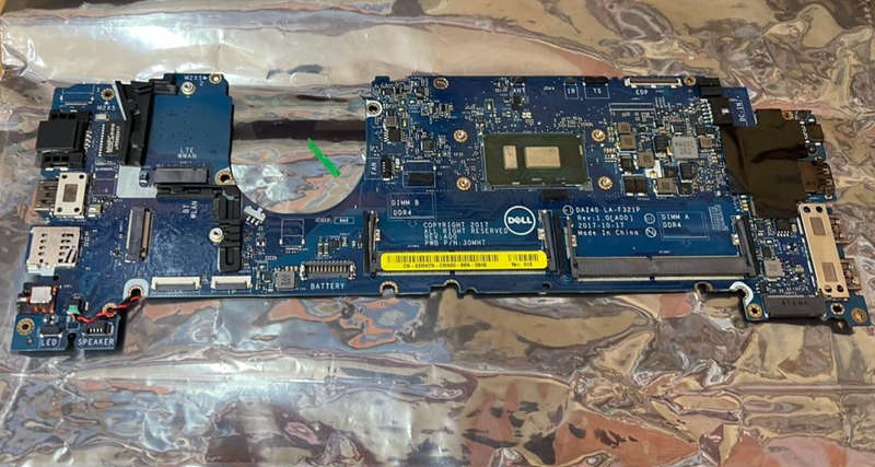 DELL LATITUDE 7490 MOTHERBOARD (INTEL CORE i5-8350 CPU) LA-F321P 03MK2N SR3L9