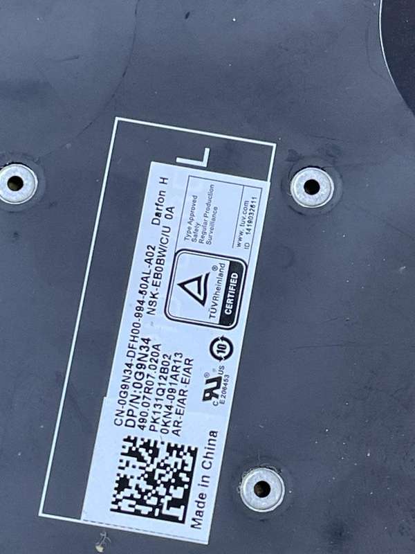Dell Latitude 3490 Backlit Keyboard - 0G9N34