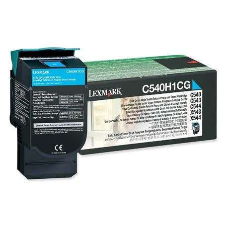 Lexmark C540H1CG High Yield Cyan Laser Toner Cartridge