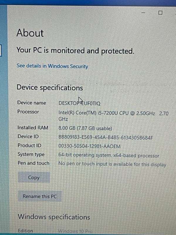 DELL LATITUDE 5480 | 7TH GEN CORE i5-7200U | 8GB DDR4 | 500GB HDD | 14` HD LED | WIN10 PRO