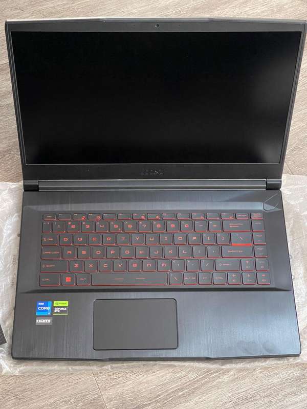 MSI THIN GF63 15.6 144Hz GAMING LAPTOP, 12th Gen CORE I7, 16GB DDR4, 512GB NVMe SSD, NVIDIA RTX 4050