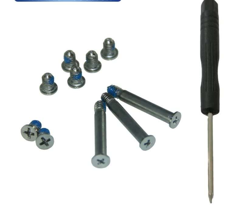 10PCS/set Bottom Cover Case Screws for Apple Macbook Pro A1278 A1286 A1297 with Screws Driver
