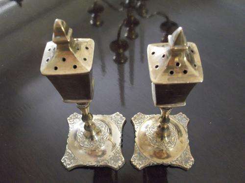 2 Brass Ornamental Incense Burners