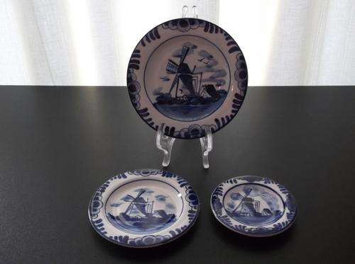 3 x Elesva ***Delfts*** Holland Display Plates - All for 1 Bid