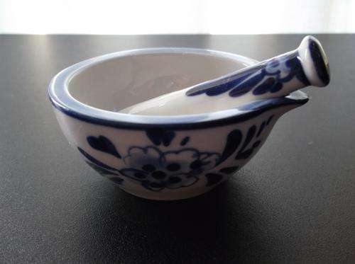 Hand Painted Delfts Blue Holland Mortar and Pestle
