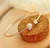 GOLD PLATED BANGLE WITH ONE PLAIN HEARTH AND ONE RHINESTONE HEARTH