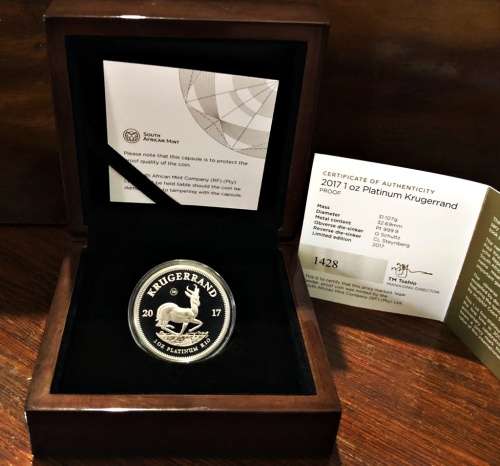 FOR 00mpaul ONLY" 3 x 2017 Krugerrand Platinum 50th anniversary privy mark