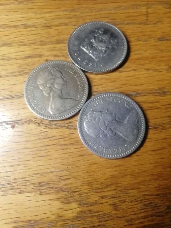 Rhodesia 2 x 1964 25c... 1 x 1975 25c coin