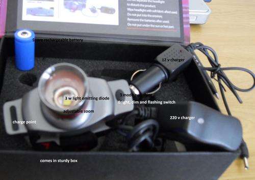 Rechargeable headlamp
