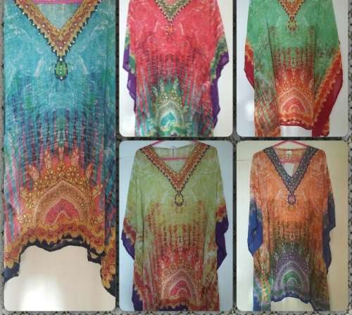Ladies chiffon kaftan style tops