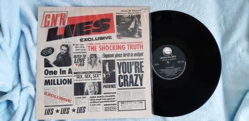 Guns and roses-Lies vinyl lp SA 1st press vg/vg+