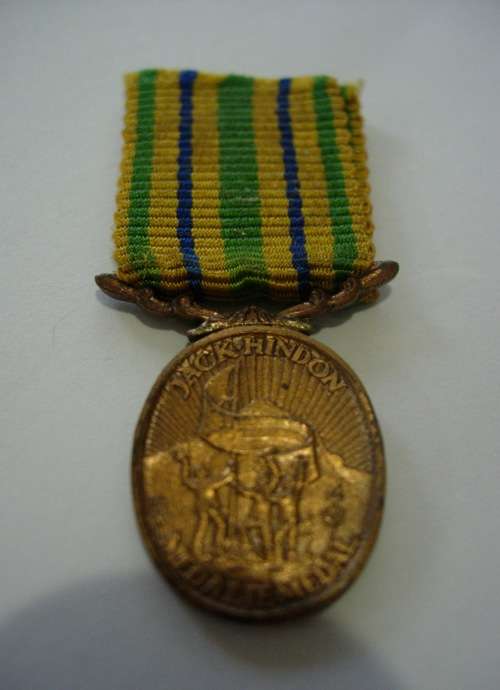 SOUTH AFRICA - JACK HINDON MINIATURE MEDAL