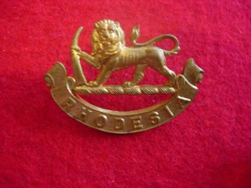 RHODESIA - GENERAL SERVICE CAP BADGE - PRE UDI