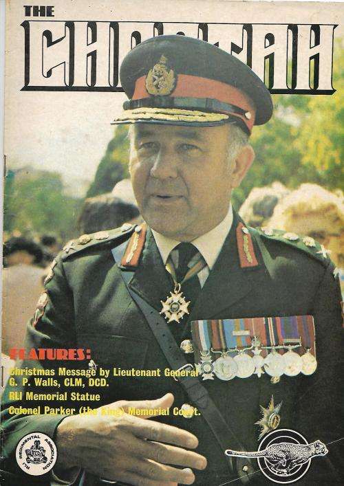 RHODESIA - THE CHEATER (R.L.I.) MAGAZINE  DECEMBER 1978.