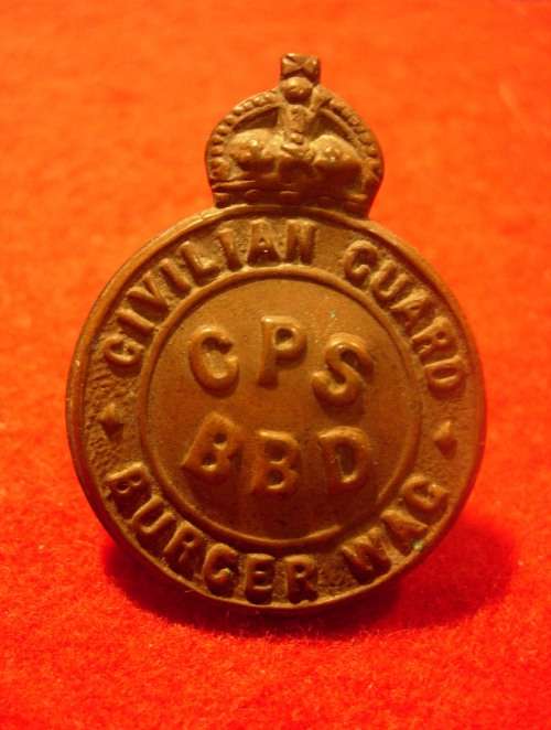 WW2 - CIVIL PROTECTION SERVICE COLLAR BADGE