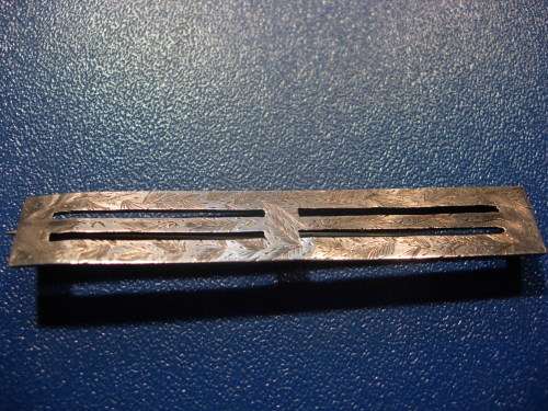 VICTORIAN ENGRAVED SILVER MEDAL HANGER