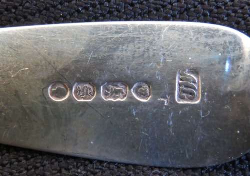 SET OF SIX VICTORIAN SILVER DESERT SPOONS - LONDON 1853