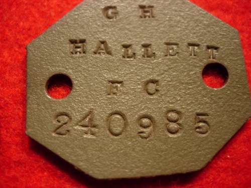 WW1 and WW2 IDENTITY DISCS x 6