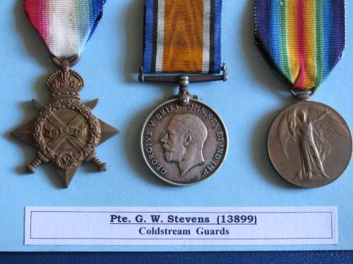 WW1 - 1914-15 TRIO - COLDSTREAM GUARDS
