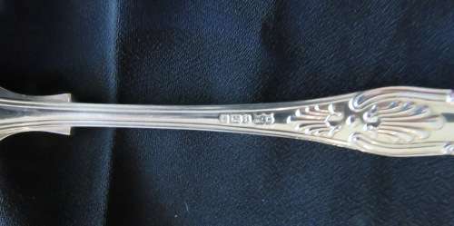 SILVER TABLE SPOONS x 5 - SHEFFIELD 1911 - TOTAL WEIGHT 470 GRAMS