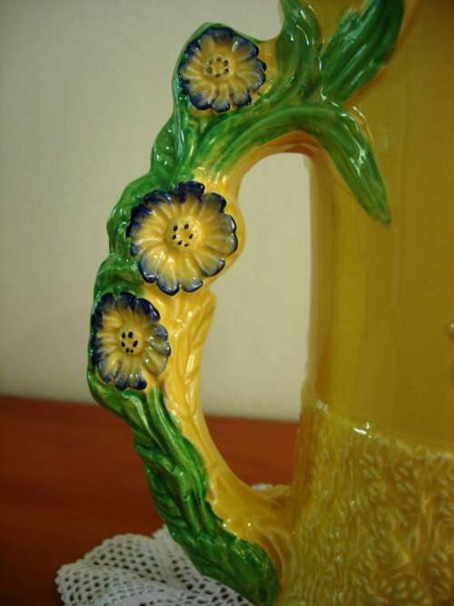 Burleigh Ware Art Deco Flower Jug with Butterfly Handle c1939