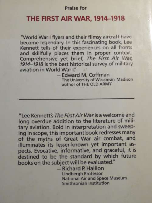 THE FIRST AIR WAR 1914-1918 by LEE KENNETT