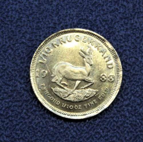 KRUGER RAND - 1/10 - GOLD COIN - 1988