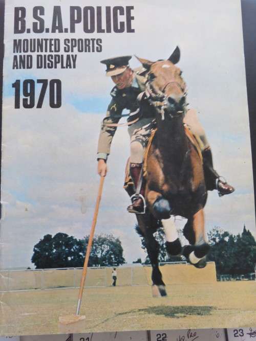B.S.A.P. MOUNTED SPORTS PROGRAM - 1970.