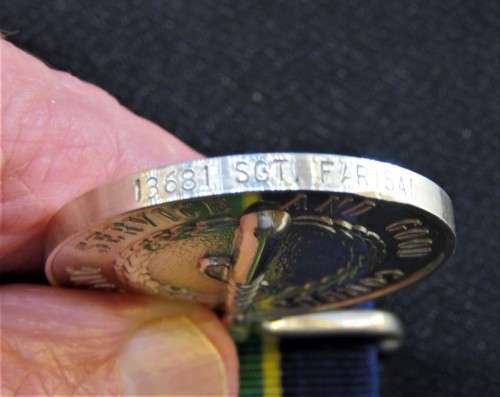 RHODESIAN  B.S.A.P. LONG SERVICE and GOOD CONDUCT MEDAL  - SGT.FARISAI