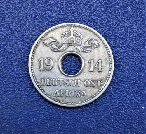 GERMAN EAST AFRICA - 5 HELLER - 1914