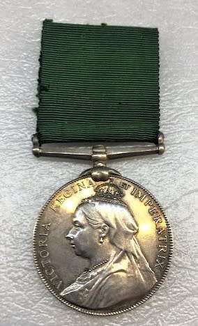 VICTORIAN VOLUNTEER FORCE LONG SERVICE  MEDAL  - NATAL MOUNTED RIFLES