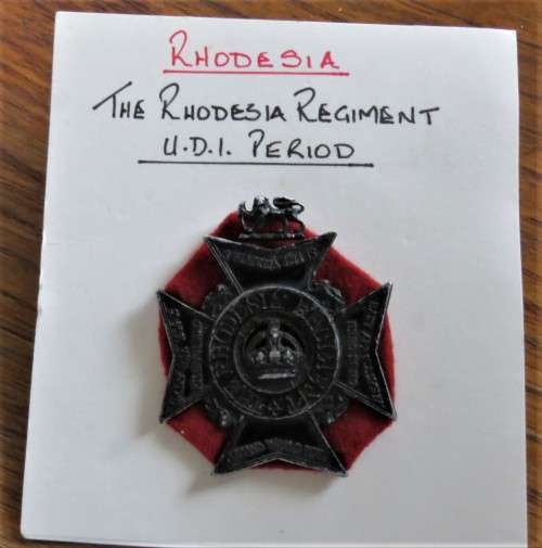 RHODESIA REGIMENT CAP BADGE