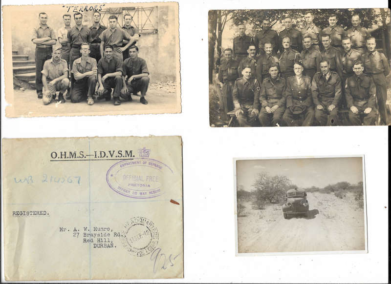 WW2 MEMORABELIA  (PERSONAL PAPERS OF A.MUNRO - P.O.W)