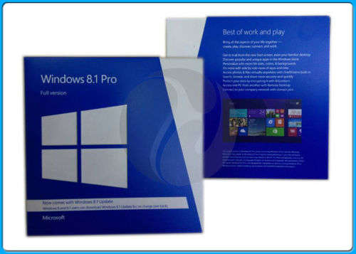 Windows 8.1 Pro Full Version Retail Box