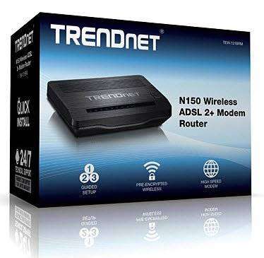 TRENDNET N150 WIRELESS N ADSL 2/2+ MODEM ROUTER