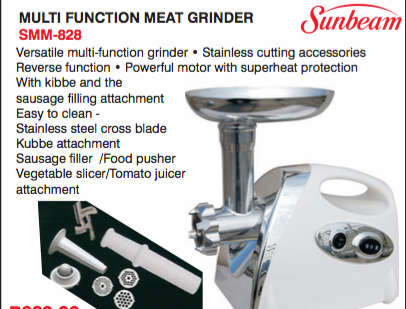 Sunbeam Meat Grinder