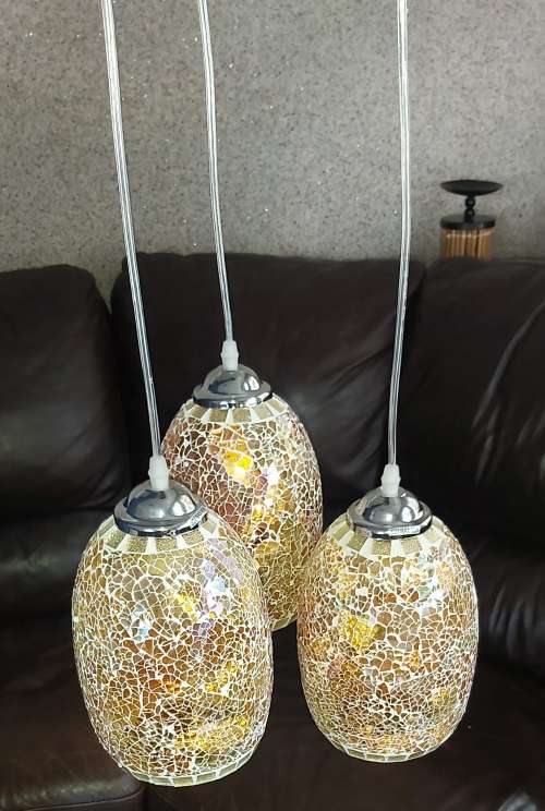 Beautiful Mosaic Pendant Chandelier