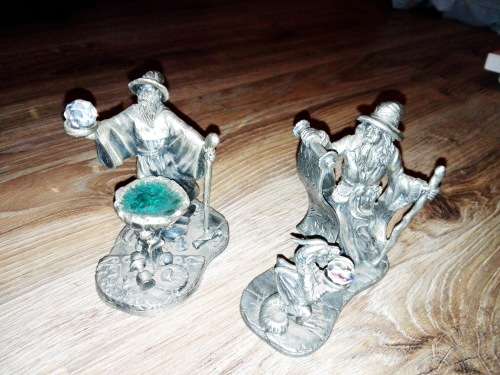 2X Contactable WAPW UK Pewter Wizards Figures