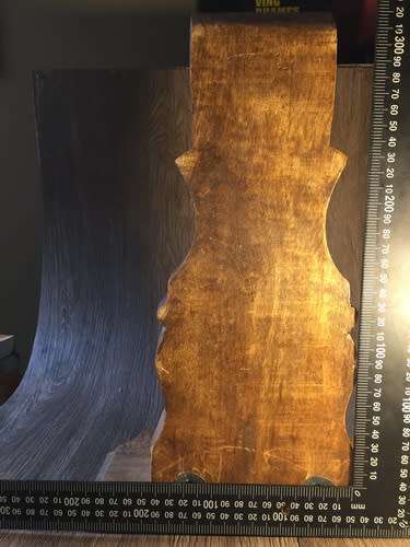 Lovely Carved Wooden Shelf +/- 38cm x 27cm