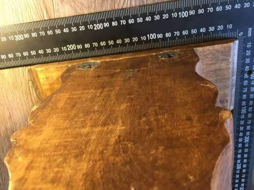 Lovely Carved Wooden Shelf +/- 38cm x 27cm
