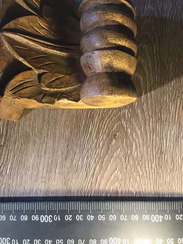 Lovely Carved Wooden Shelf +/- 38cm x 27cm