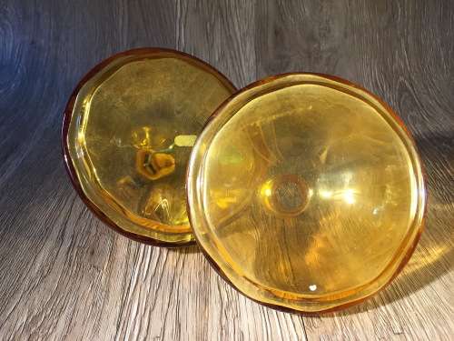 Vintage Amber Perfume Bottle Set.