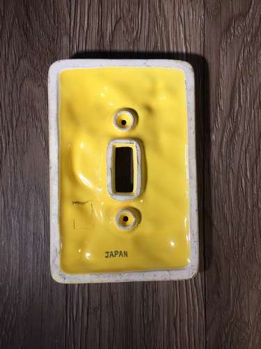 Vintage Light-switch Cover - Boy with Lamp