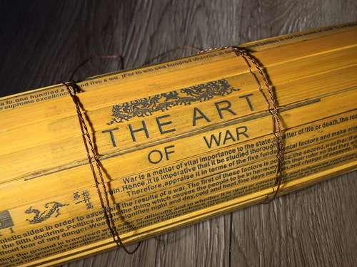 RARE "The Art of War" by Sun Tzu on Bamboo Scroll